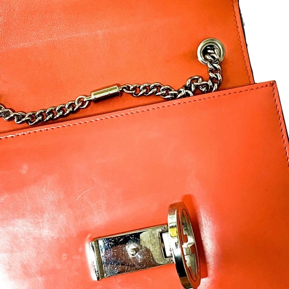 Vintage Orange Gucci Leather Bag - Picture 5 of 7